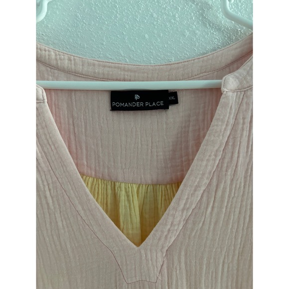 Pomander Place Kenzo Dress Womens Pastel 2XL Tiered Mini Preppy Beachy Coastal - Picture 4 of 5